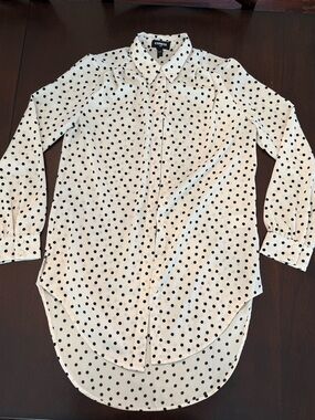 Express Button-Down Tunic Shirt, size S